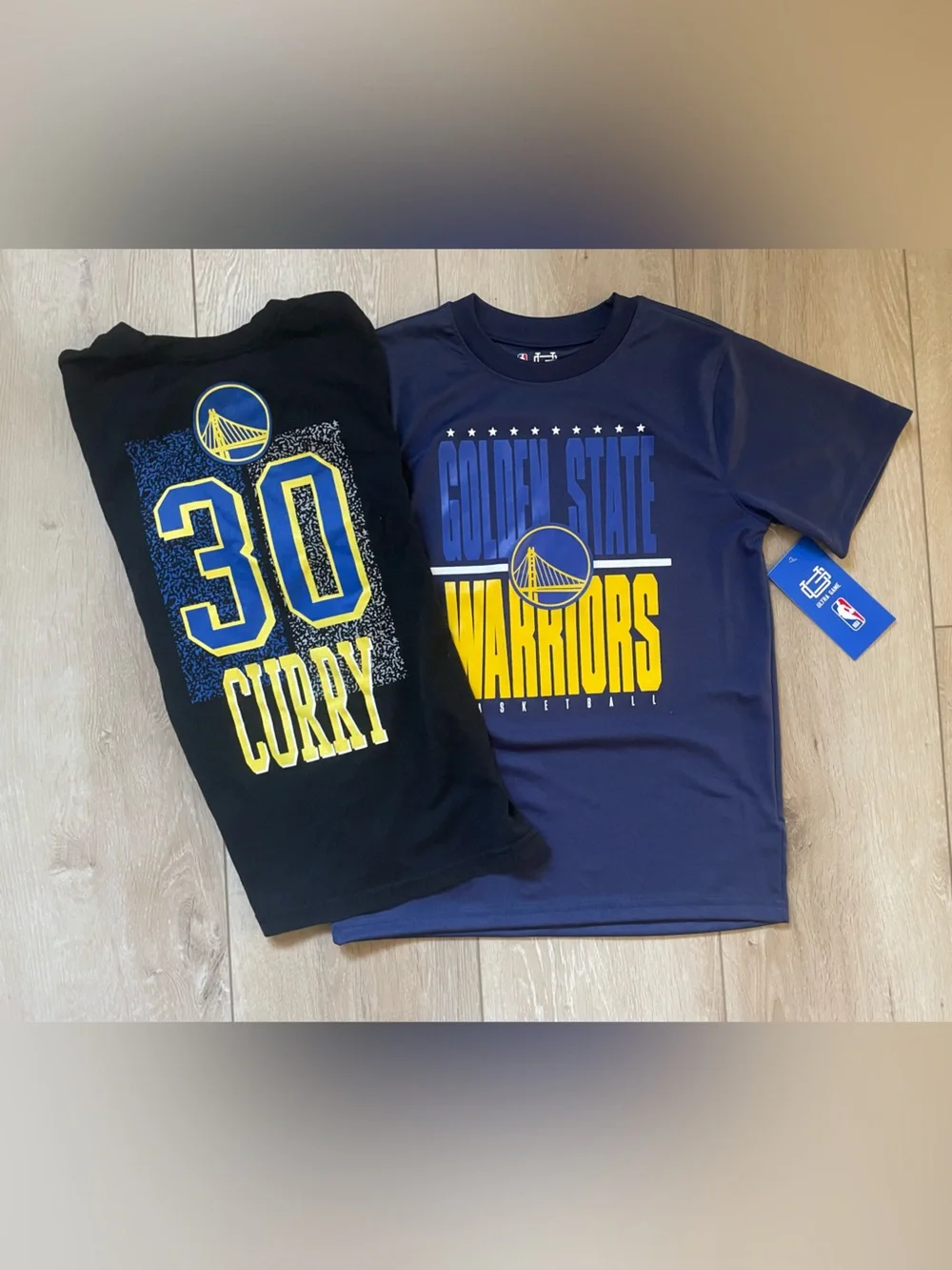 NBA Golden State Warriors Kids T-Shirt - Black and Navy